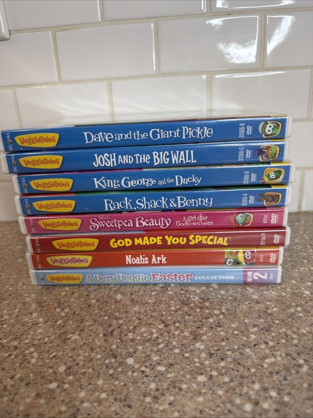 VeggieTales DVD Lot of 8 Christian Kids Movies Big Idea Bob Larry Family